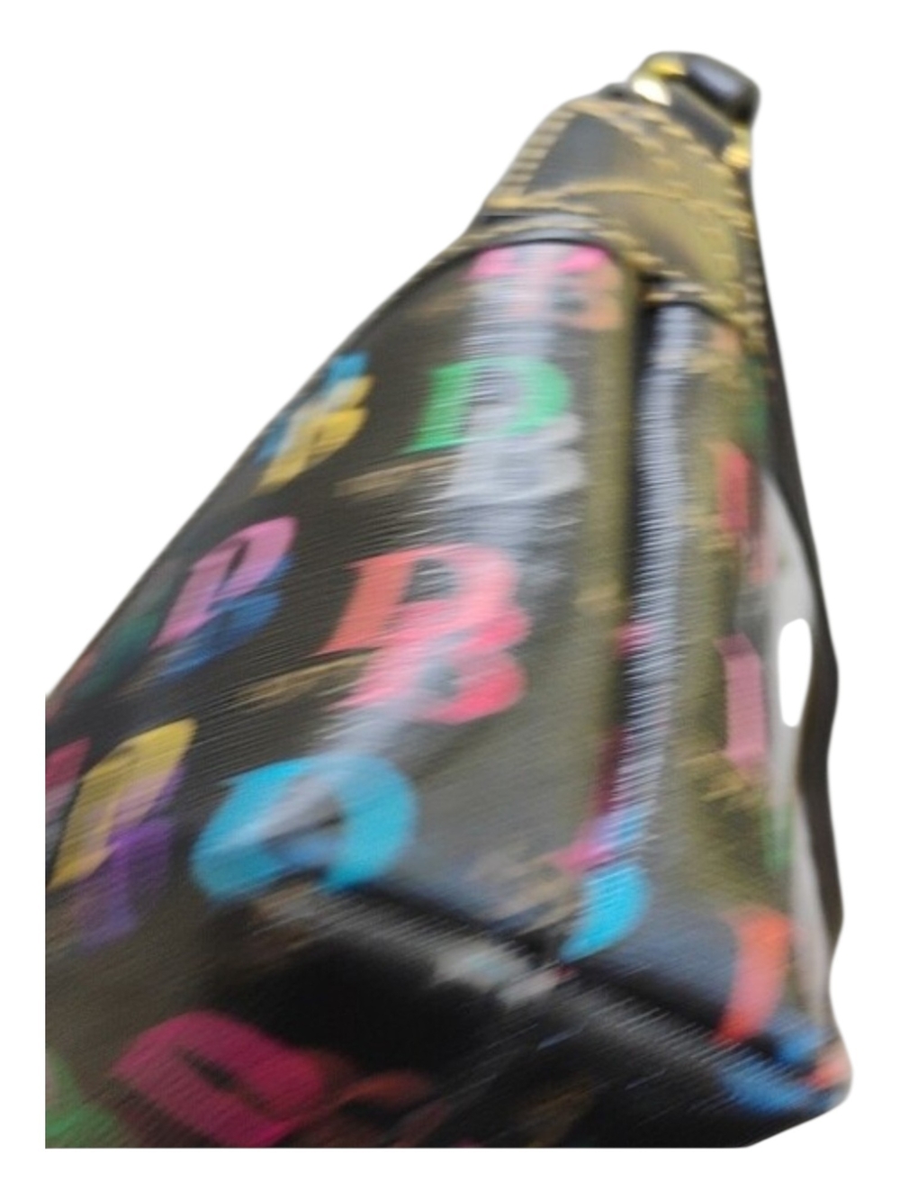 Dooney & Bourke NWOT Black With Multicolor DB Logo Print Crossbody No Callouts - Picture 4 of 8